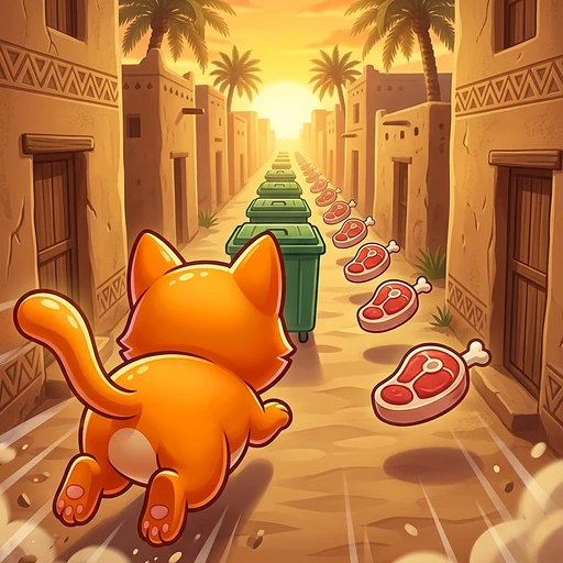 أيقونة لعبة هروب قطوطة: Alley Dash